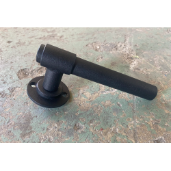 Steel door handle Loft round