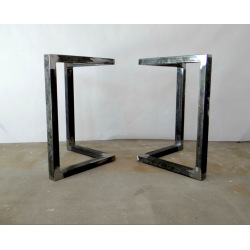 Metal square table base type 4