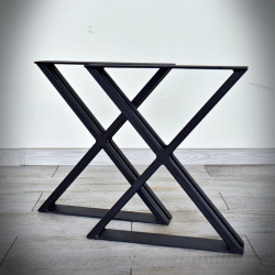 Steel base for dining table type X 17