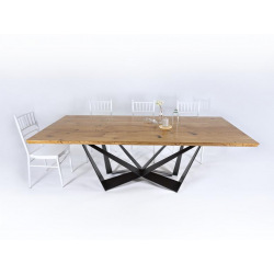 Central steel base for dining table type 24